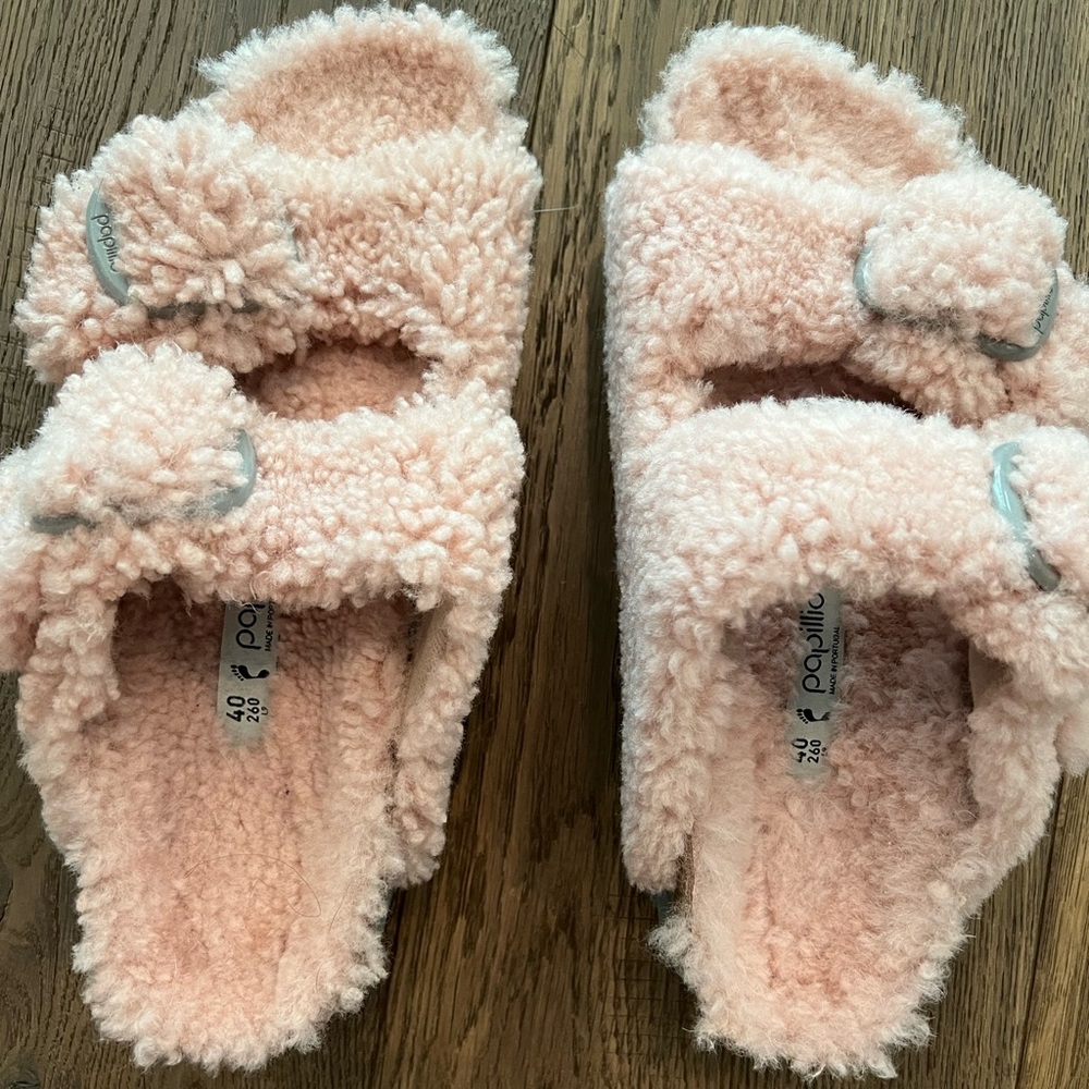 Birkenstock Arizona Teddy in Rose